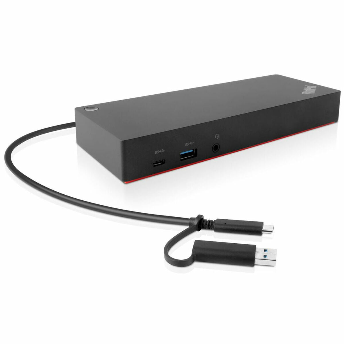 LENOVO ThinkPad Hybrid USB-C avec USB-A Dock - Station daccueil - USB-C - 2 x HDMI, 2 x DP - GigE - 135 Watt - ThinkRed