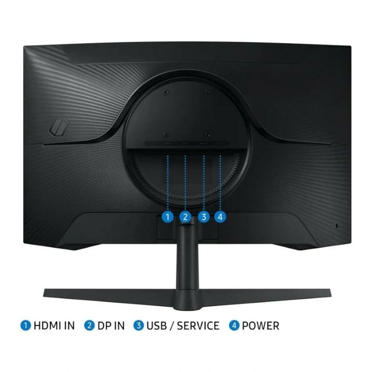 SAMSUNG ODYSSEY G5 LS32CG552 - 32p 165Hz - Ecran gaming incurvé - WQHD 2560x1440 - VA - 1ms -HDR10 - 300cd/m² - 2500 : 1 - HDMI - DP