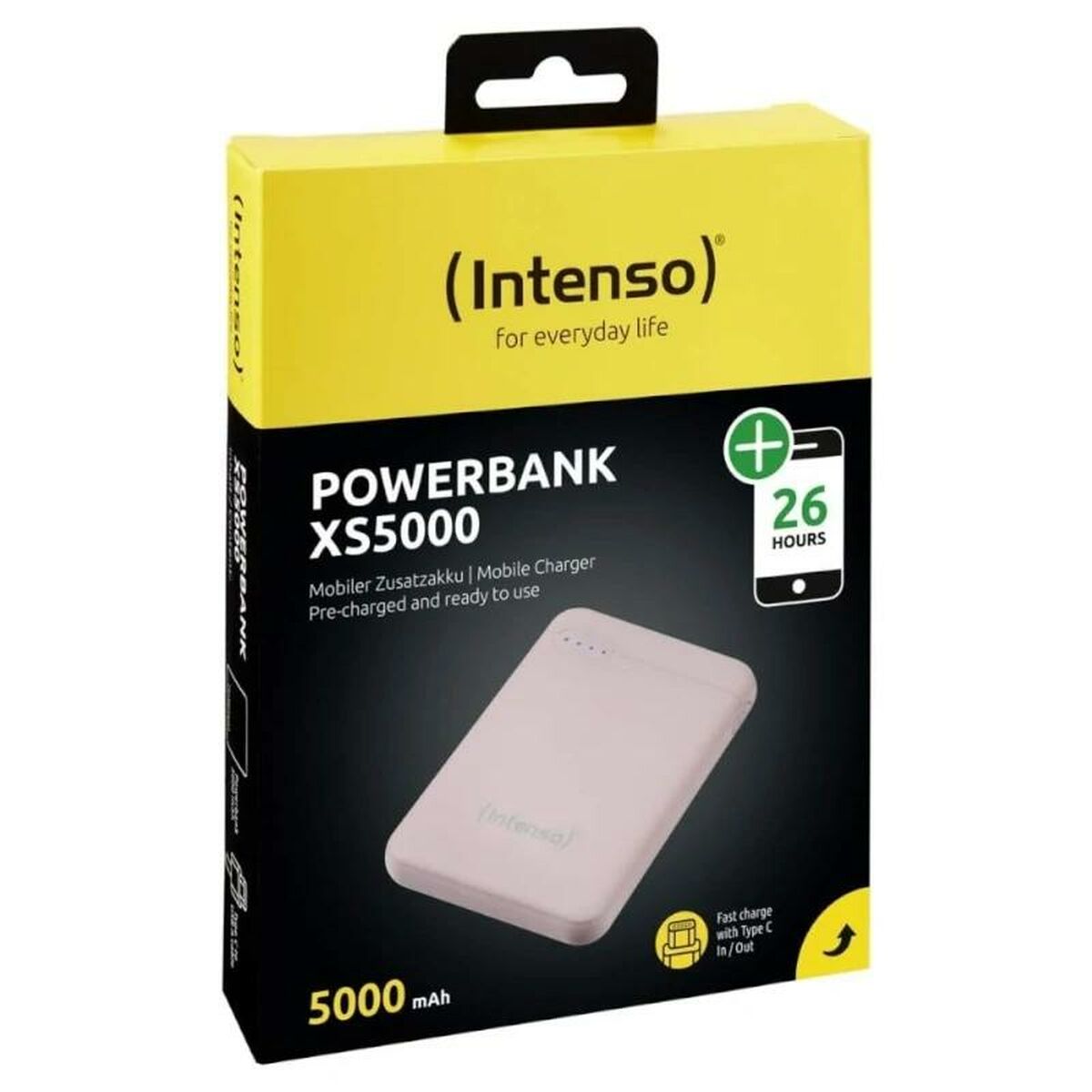 INTENSO PowerBank XS5000 USB / Type-C -5000 mAh rose