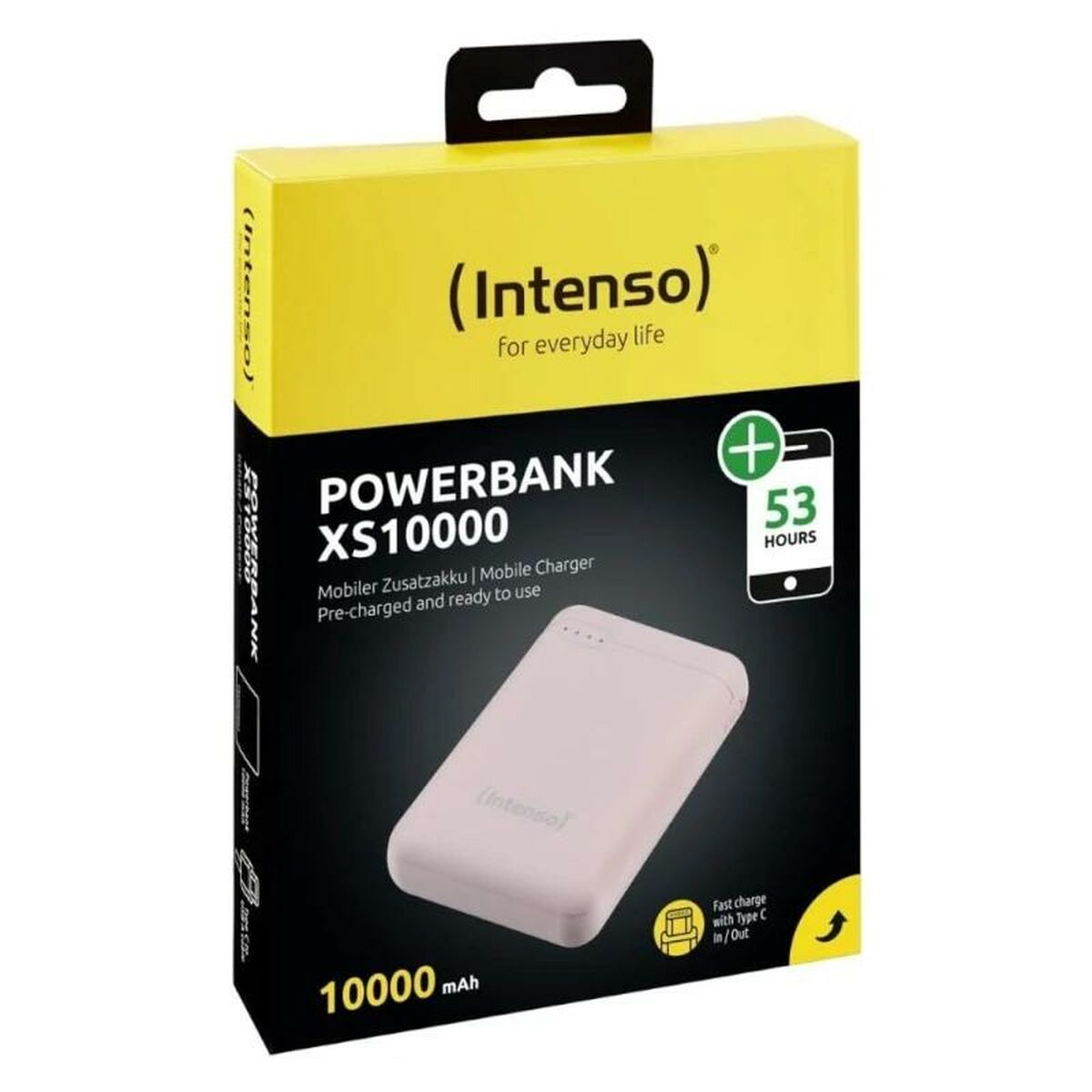 INTENSO PowerBank XS10000 USB / Type-C -10000 mAh rose