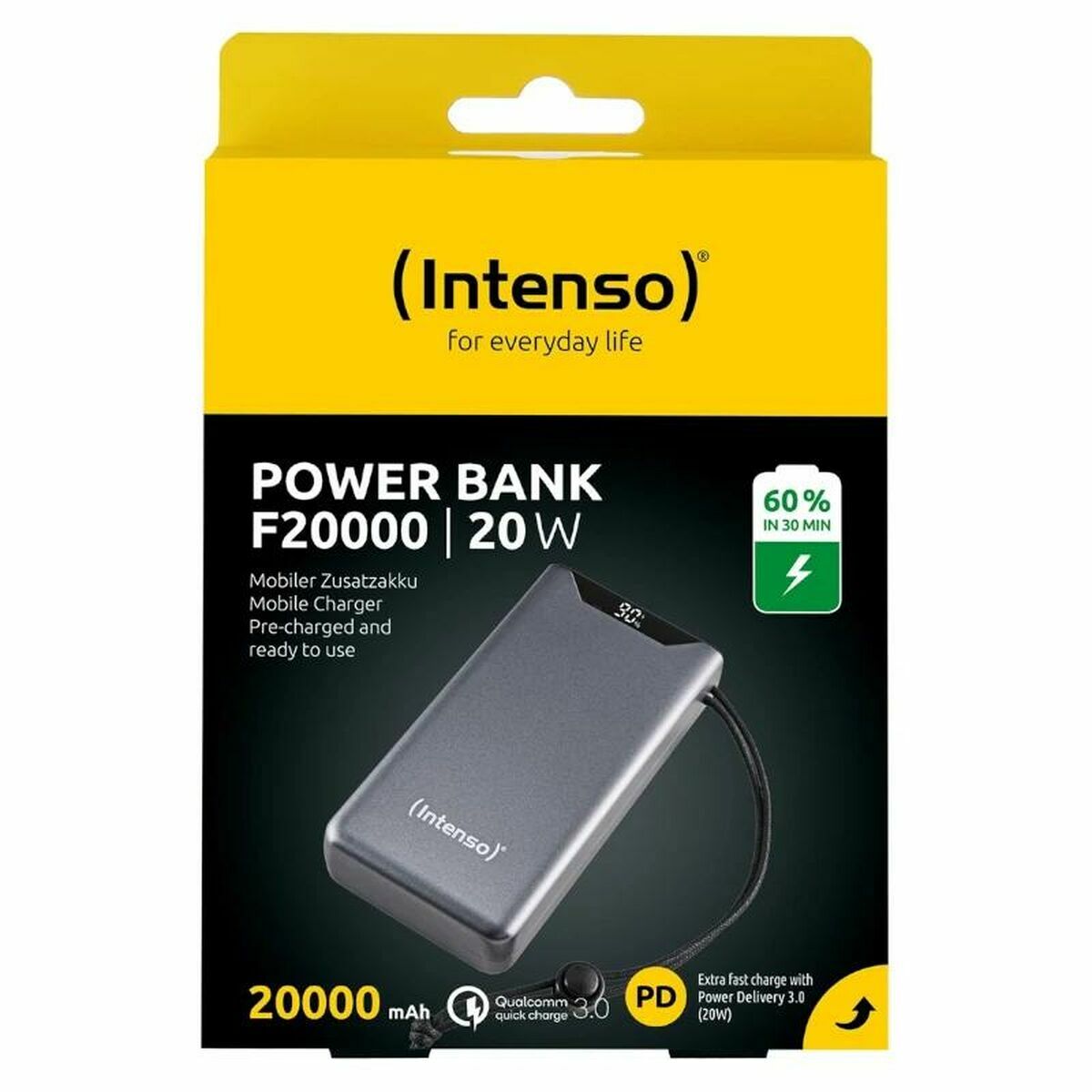 INTENSO Powerbank F20000 Power Delivery gris