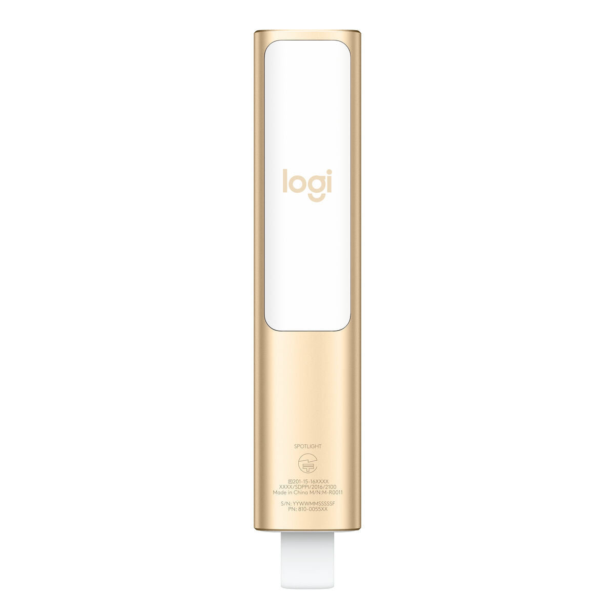 LOGITECH Spotlight Presentation remote control 3 buttons gold