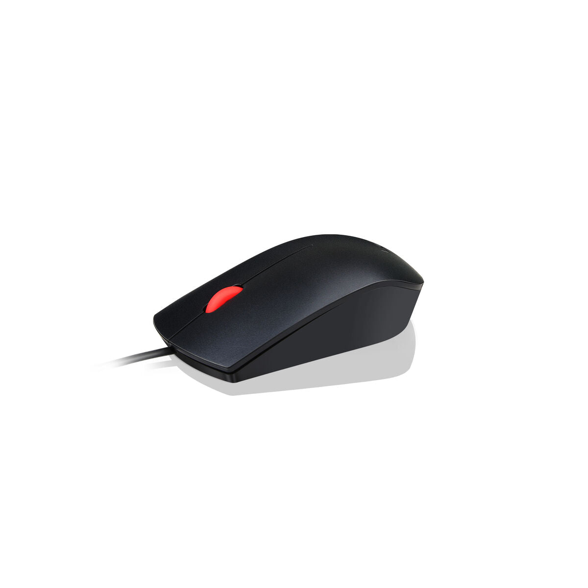 Lenovo Essential - Souris - droitiers et gauchers - optique - 3 boutons - filaire - USB - ThinkRed