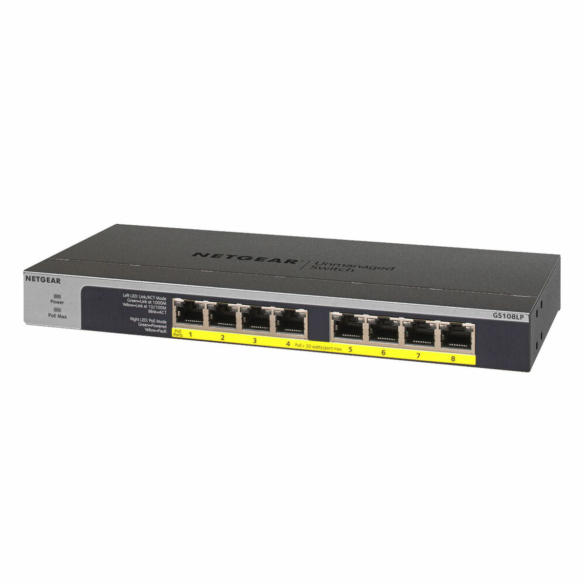 8PT POE/POE+GIGABIT UNMANAGED SWCH