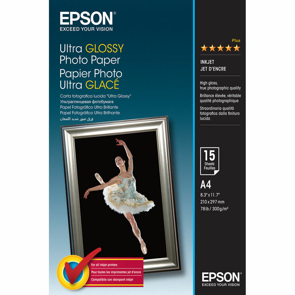 Paper/Ultra Glossy Photo A4 300gm2 15sh