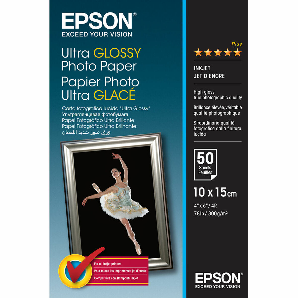 Paper/Ultra Glossy 100x150mm 300gm2 50sh