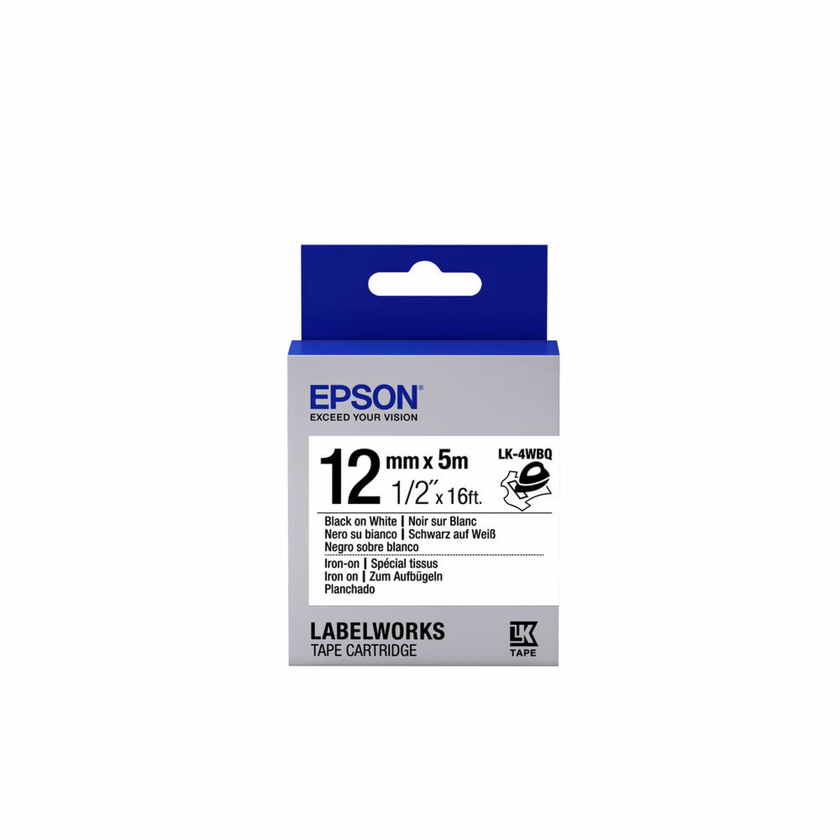 EPSON LK-4WBQ Thermocollant Noir/Blanc