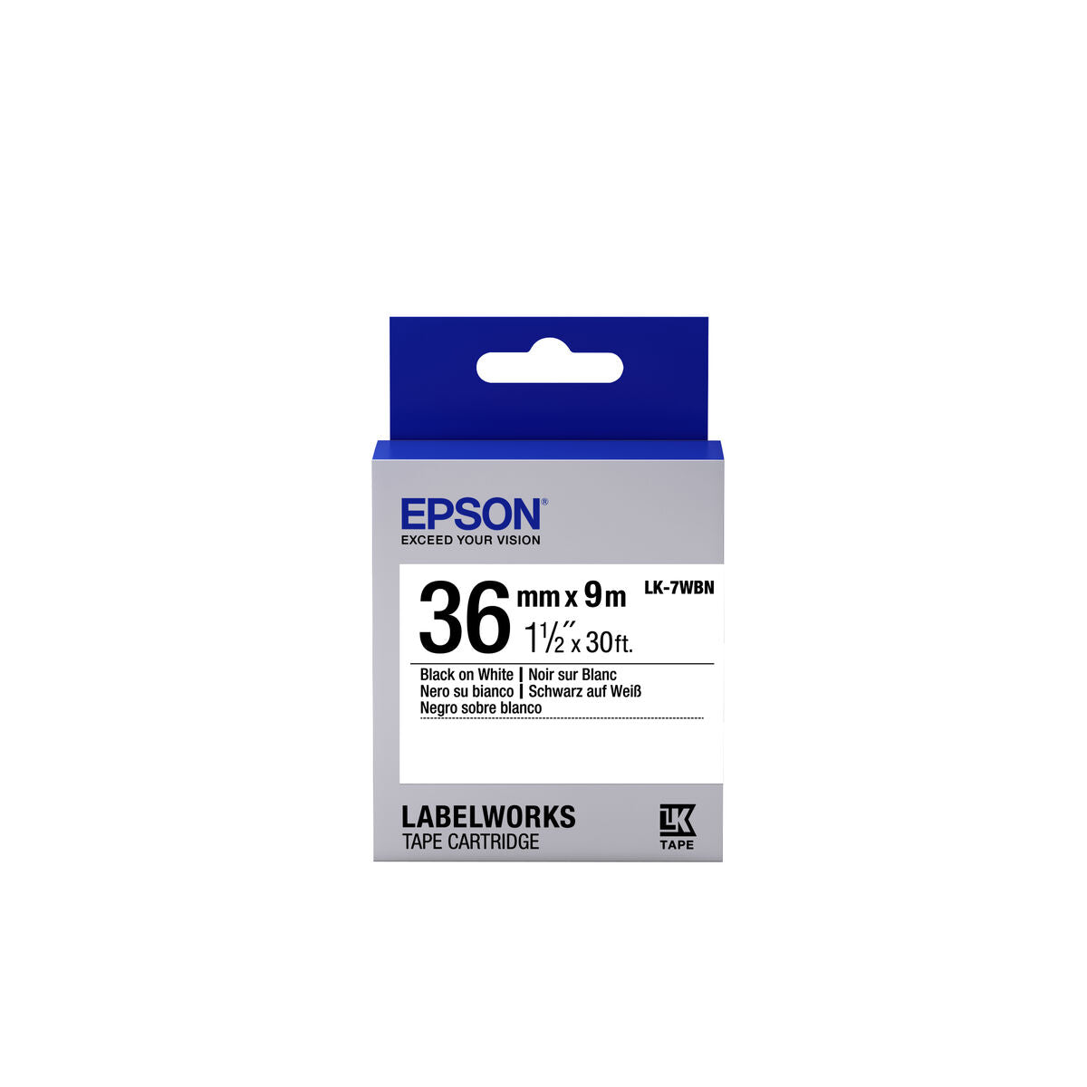 Epson LK-7WBN ruban d'étiquette