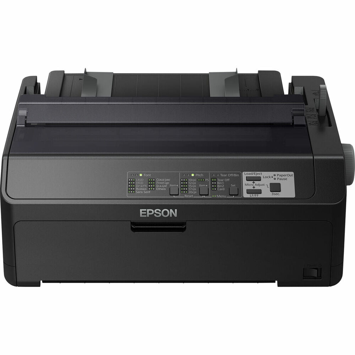 EPSON LQ 590IIN Printer Mono B/W dot-matrix Roll 21.6cm JIS B4 254mm width 360x180dpi 24 pin parallel USB 2.0 LAN serial