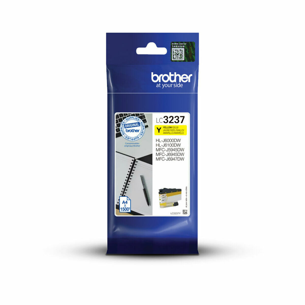 BROTHER LC-3237Y Yellow Ink 1500 pages