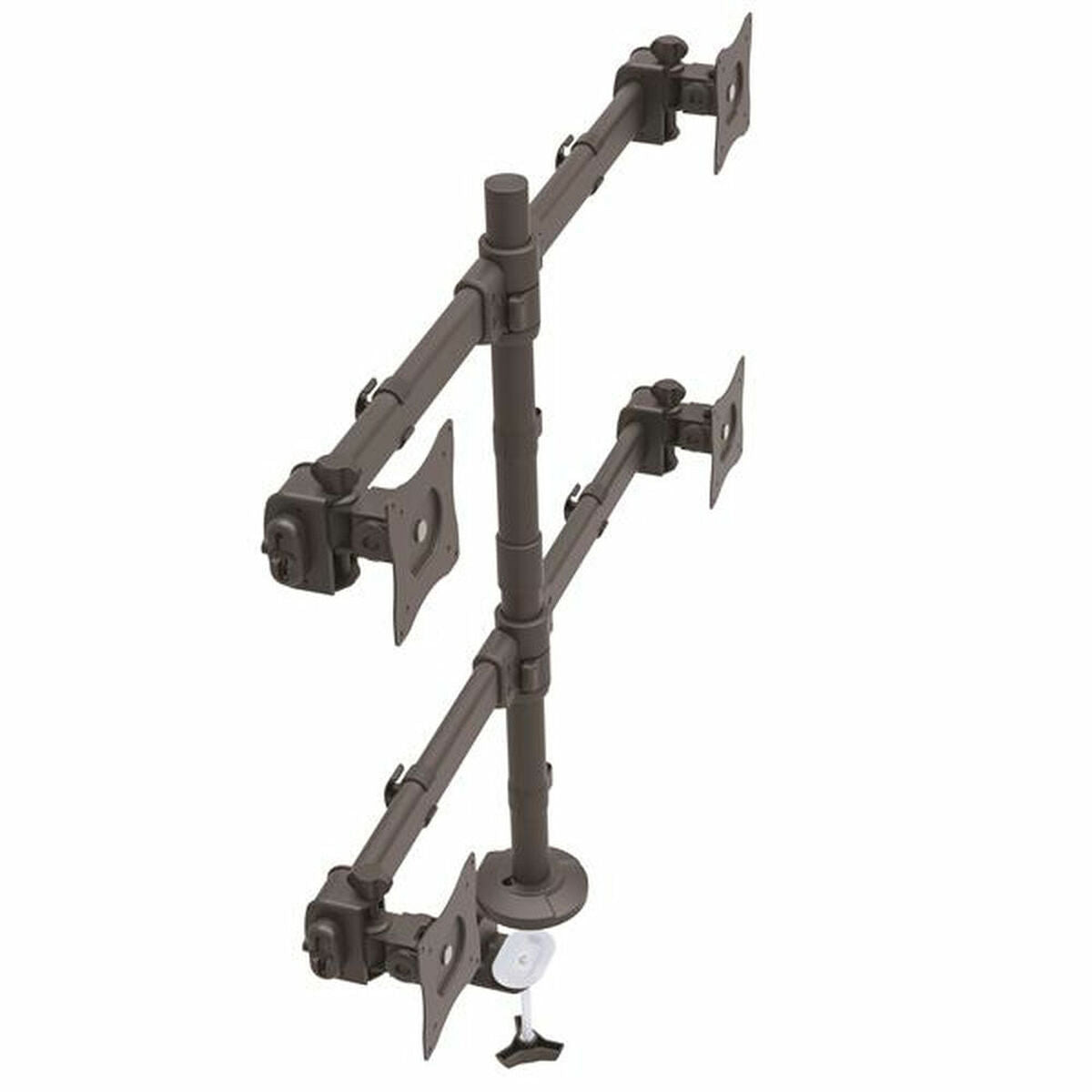 Desk Mount Quad Monitor Arm - Steel