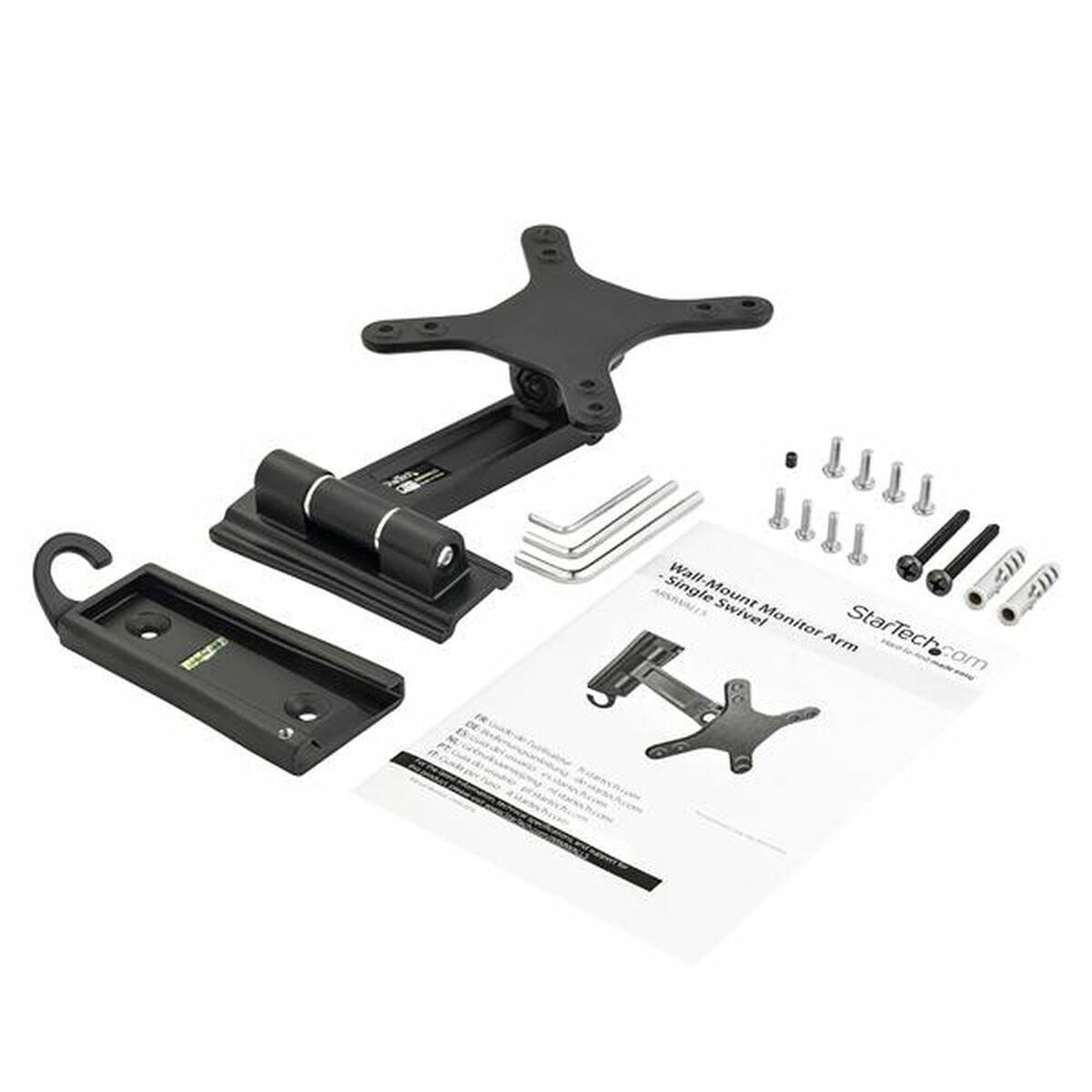 Wall-Mount Monitor Arm - Single Swivel