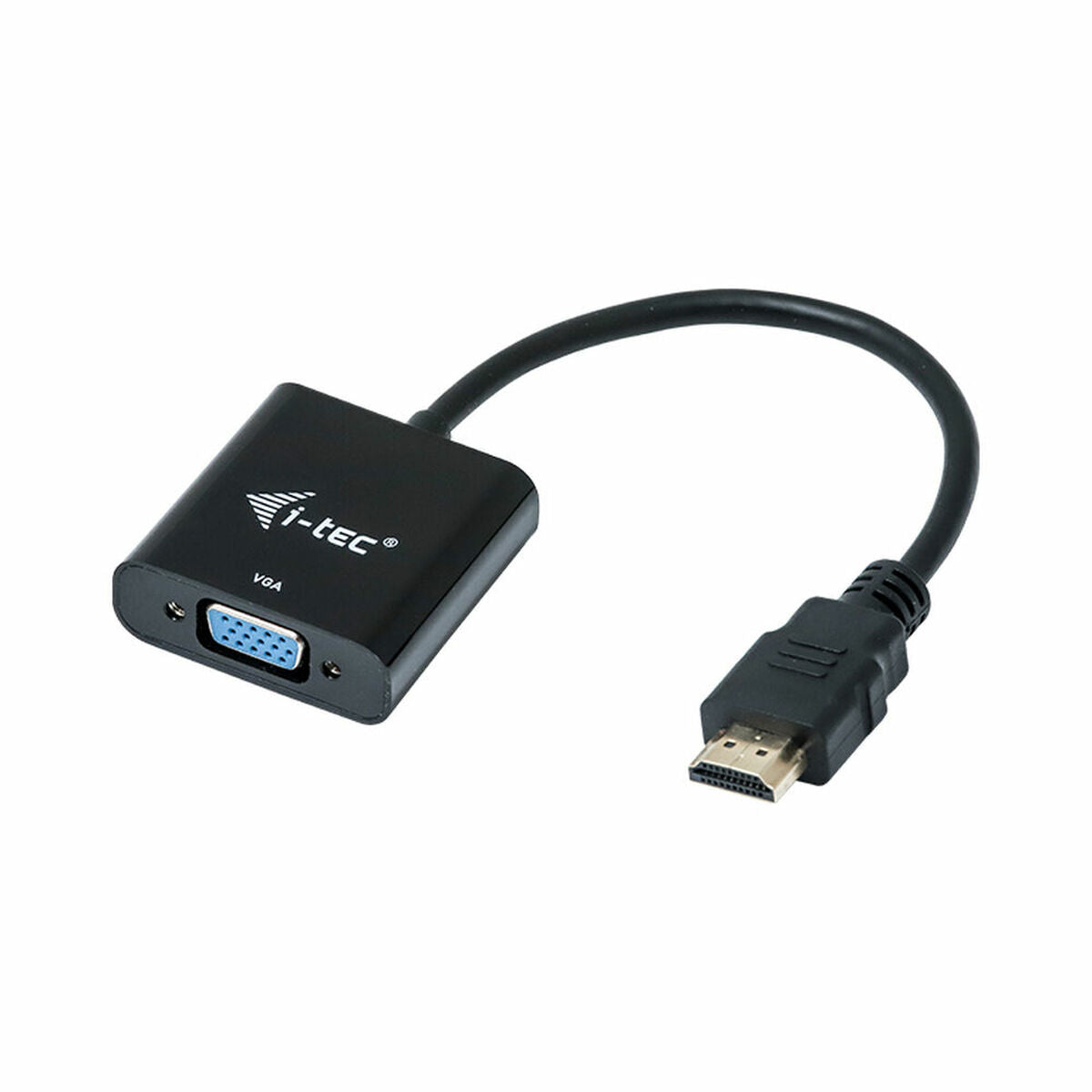 I-TEC Adapter HDMI to VGA resolution Full-HD 1920x1080/60Hz Cable 15cm gilded HDMI-connector