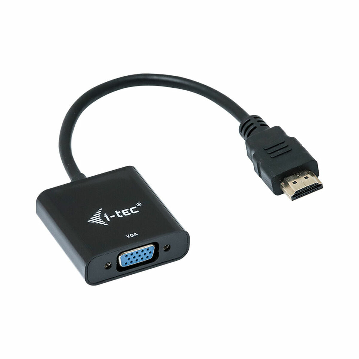 I-TEC Adapter HDMI to VGA resolution Full-HD 1920x1080/60Hz Cable 15cm gilded HDMI-connector