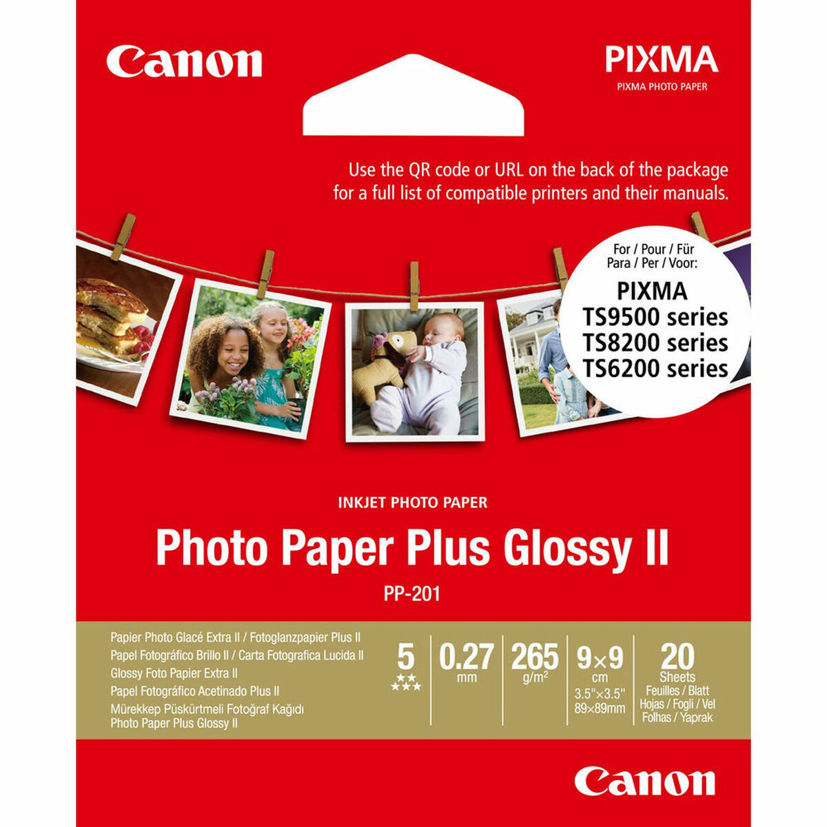 CANON PHOTO PAPER PLUS PP-201