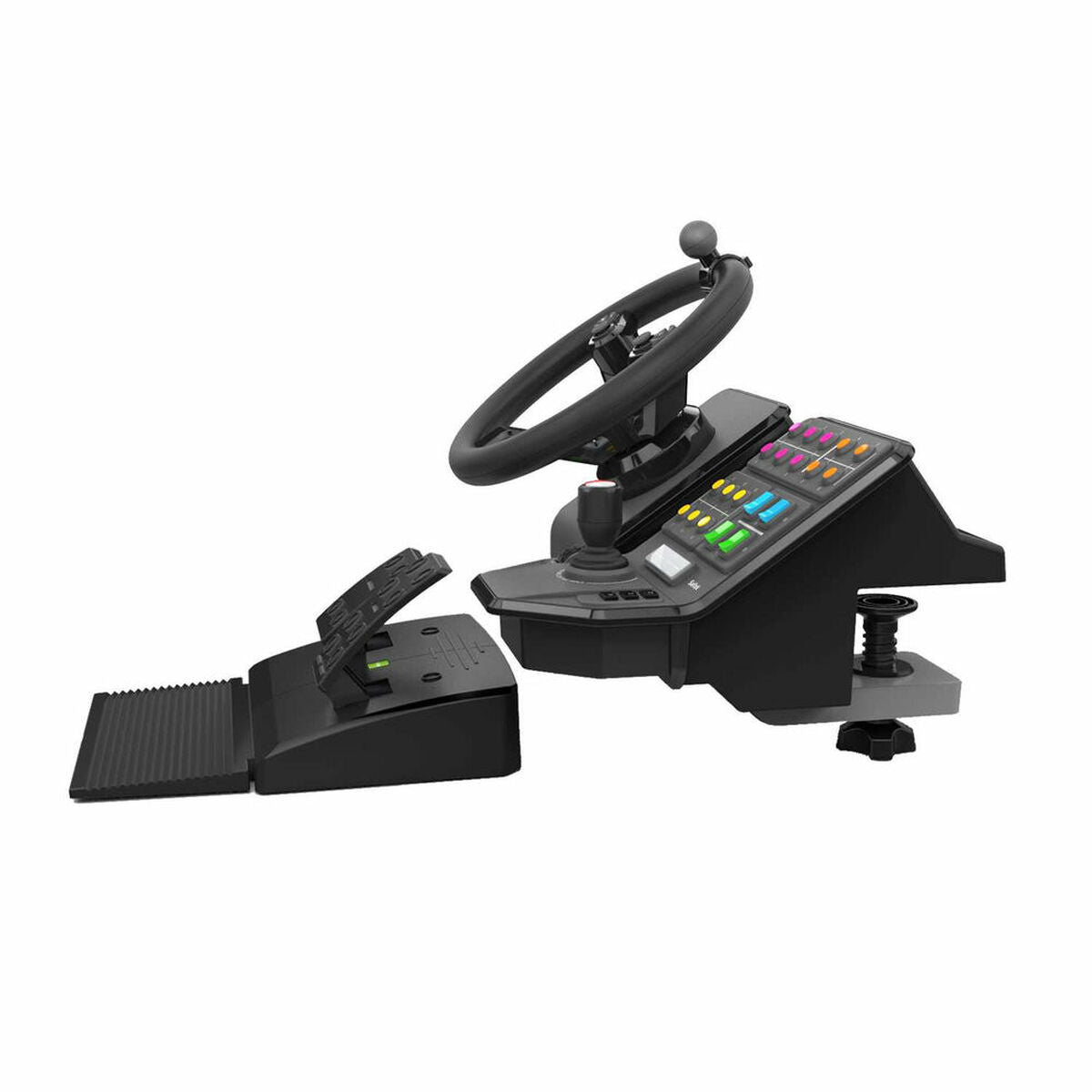 LOGITECH Heavy Equipment G-Series wheel and pedals set wired for PC