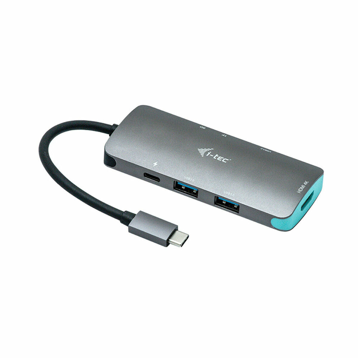 I-TEC USB C Metal Nano Docking Station 1xHDMI 4K 1xSD Cardreader 1xmicroSDCardreader 3xUSB 3.0 Port 1xUSB-C PD sans alimentation