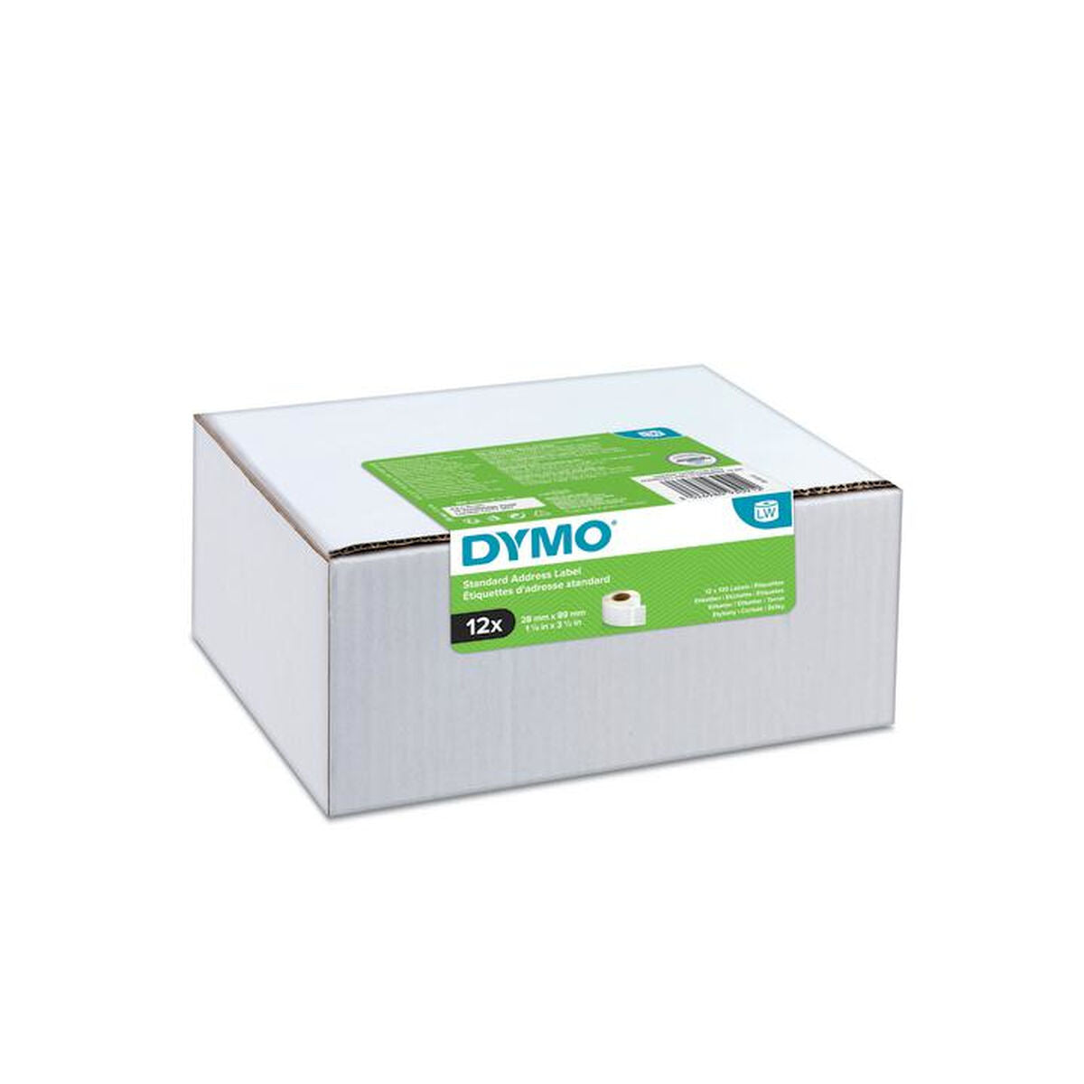 DYMO Labelwriter étiquettes 28x89mm-blanc 12 rouleaux de 130