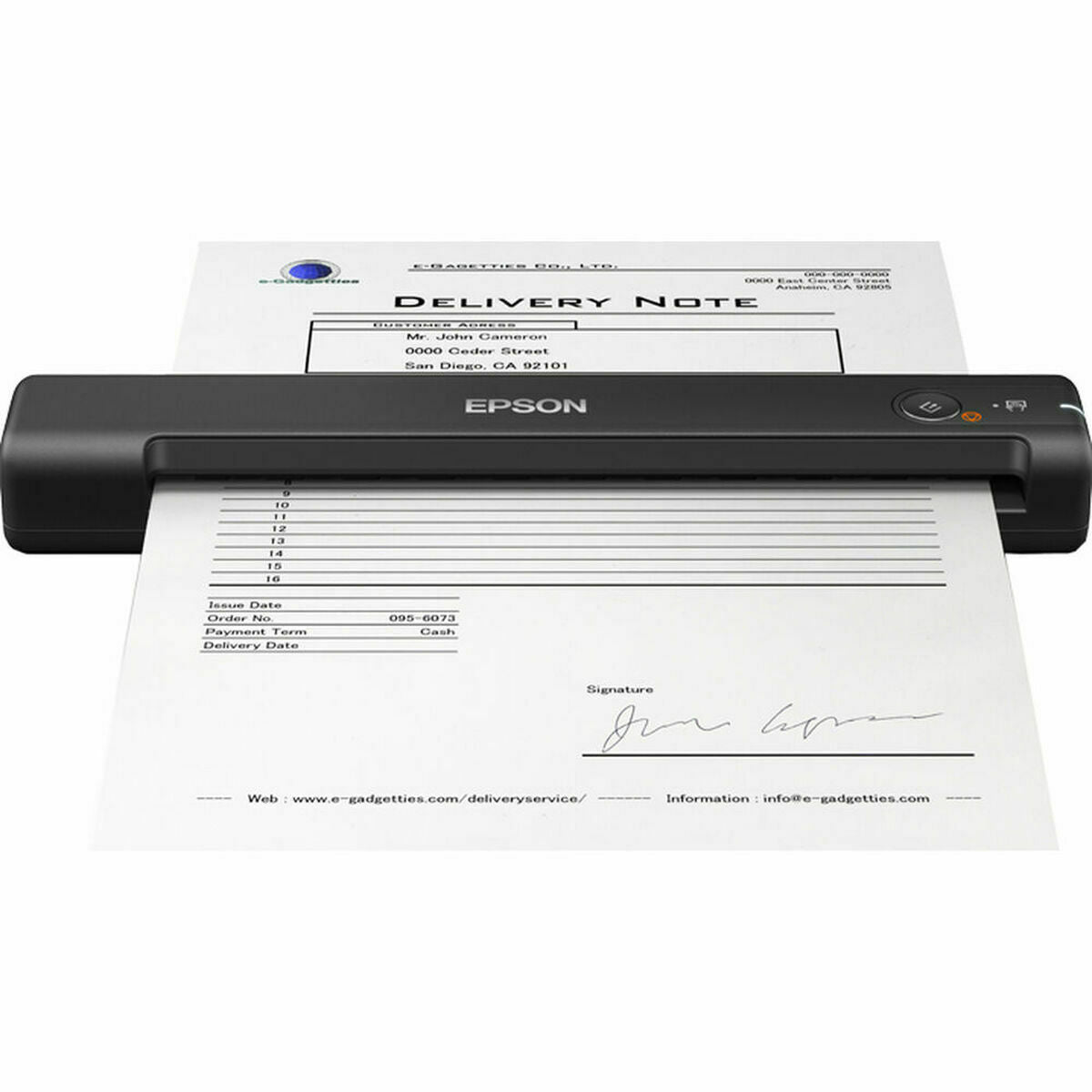 EPSON WorkForce ES-50 Sheetfed scanner Contact Image Sensor CIS A4 600x600dpi 300scans/d USB 2.0