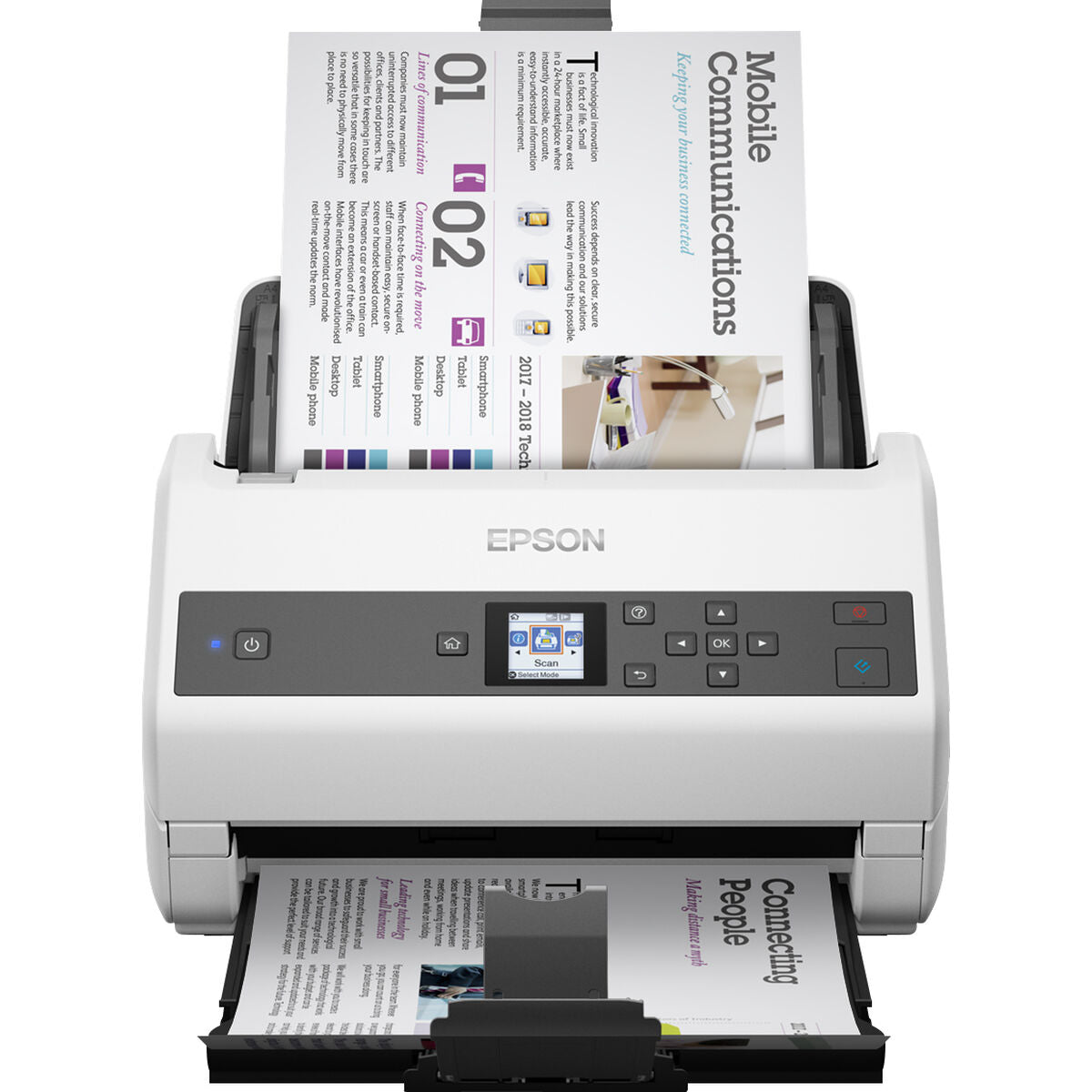 EPSON WorkForce DS-970 Document scanner Contact Image Sensor CIS Duplex A4 600x600dpi 85ppm ADF 100sheets 9000scans/d USB 3.0