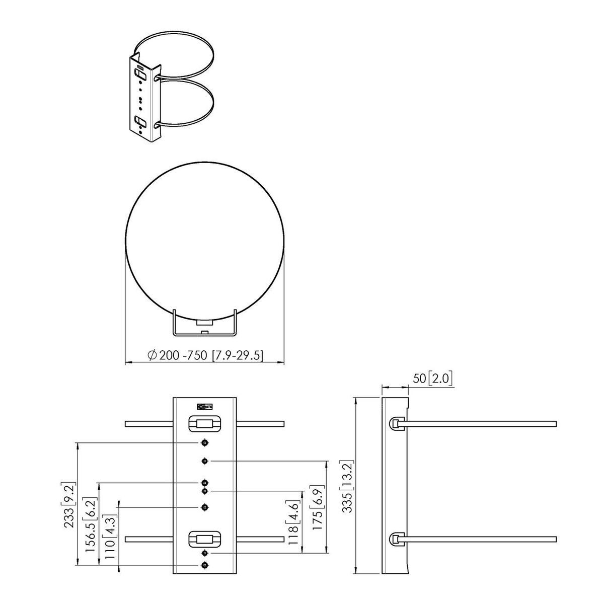 PFA 9145 Column Clamp Connect-It