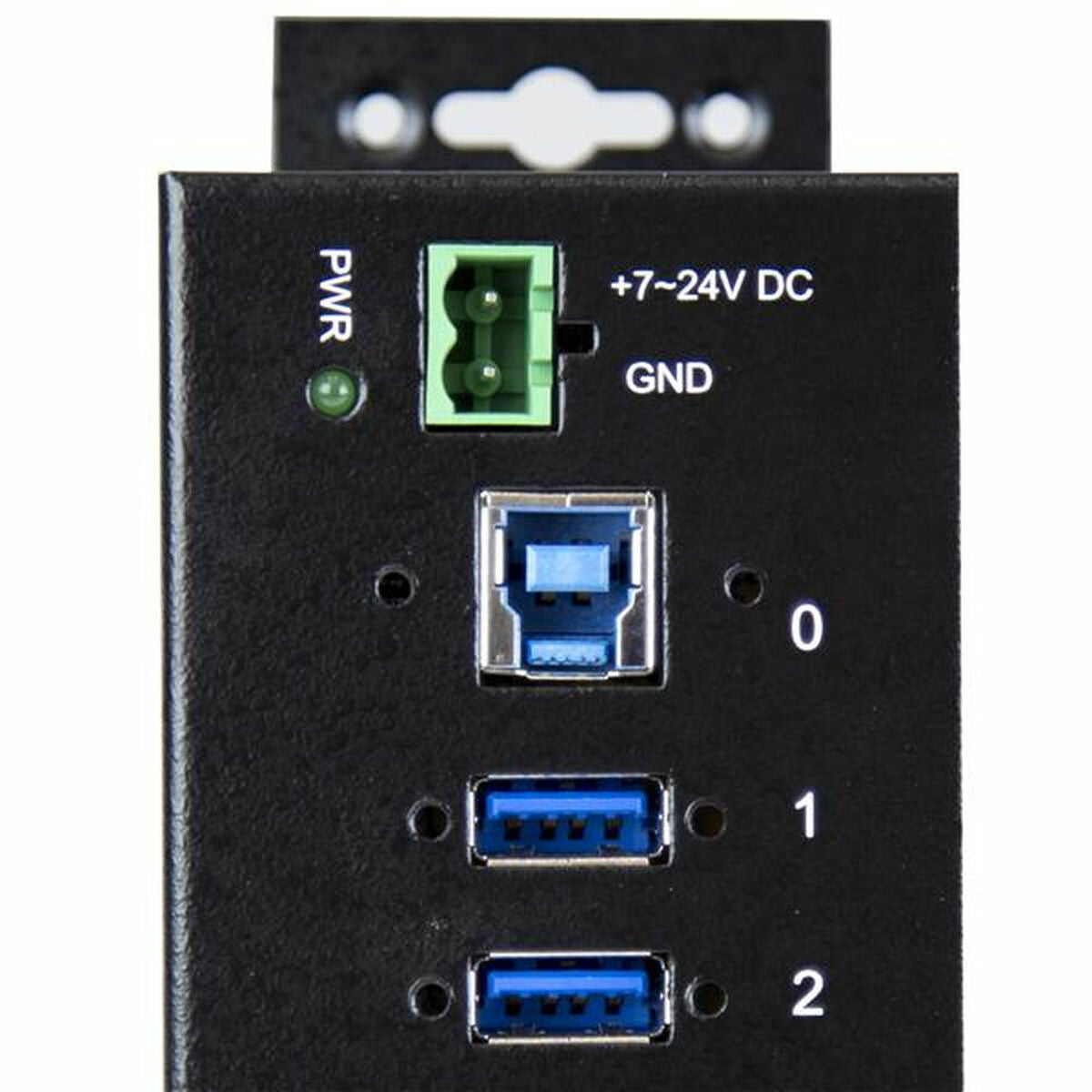 10 Port Industrial USB 3.0 Hub - Metal