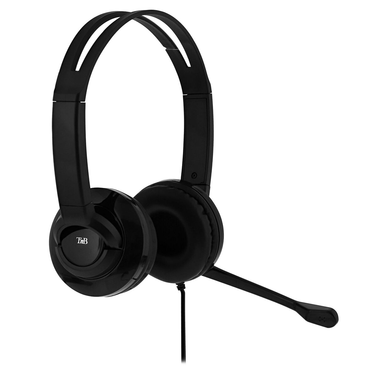 TNB HS-200 - Multimedia headset with micro - Black