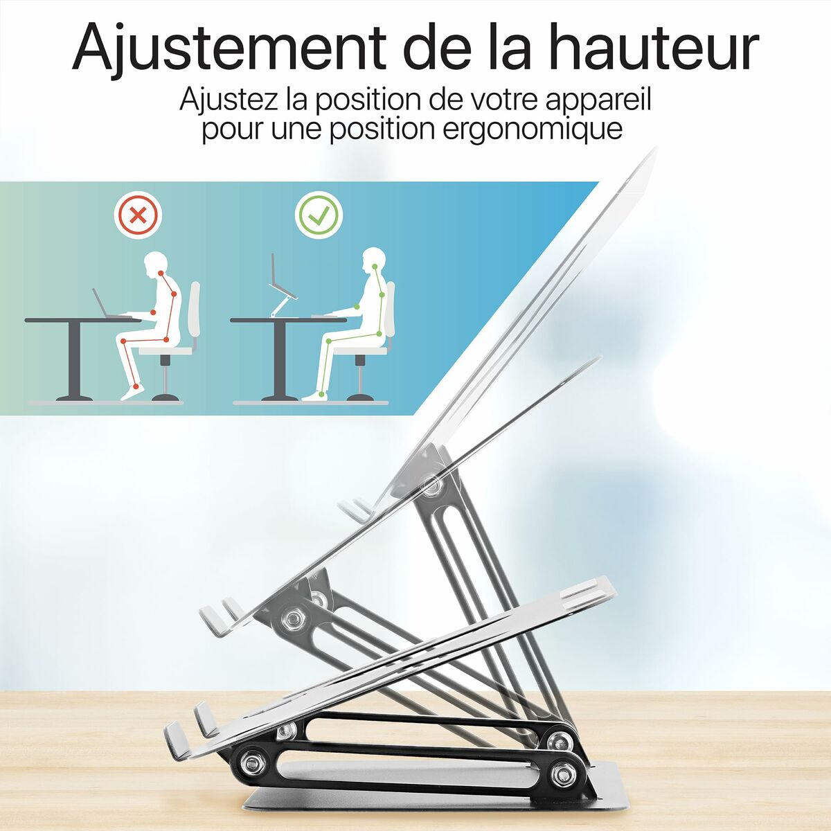 TNB iClick - Adjustable Metal Stand for Notebooks up to 17p