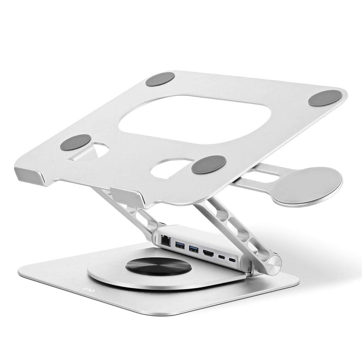 TNB iClick 360 adjustable notebook stand with detachable 6in1 hub aluminum
