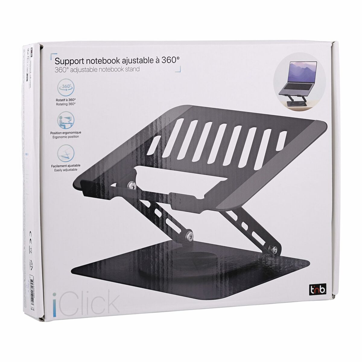 TNB iClick 360 rotating metal notebook stand