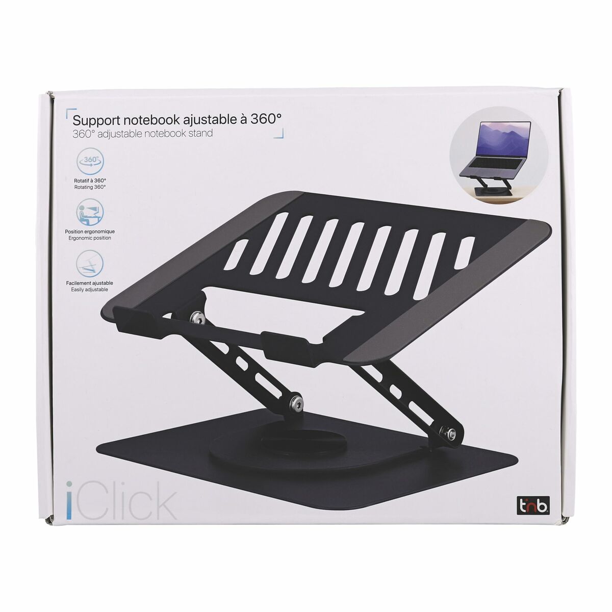 TNB iClick 360 rotating metal notebook stand