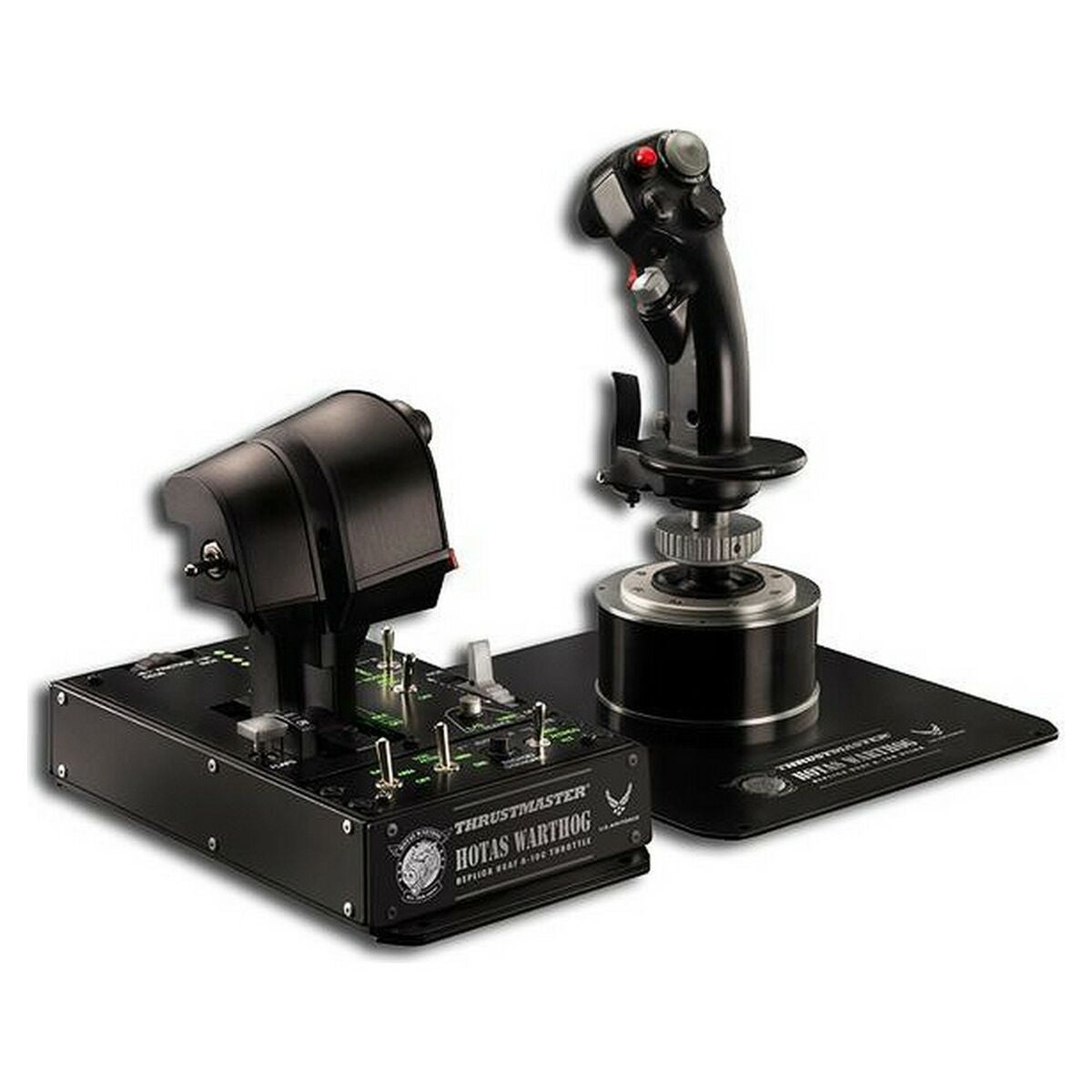 THRUSTMASTER HOTAS WARTHOG PC Joystick+panneau de contr le+double Manette des ga