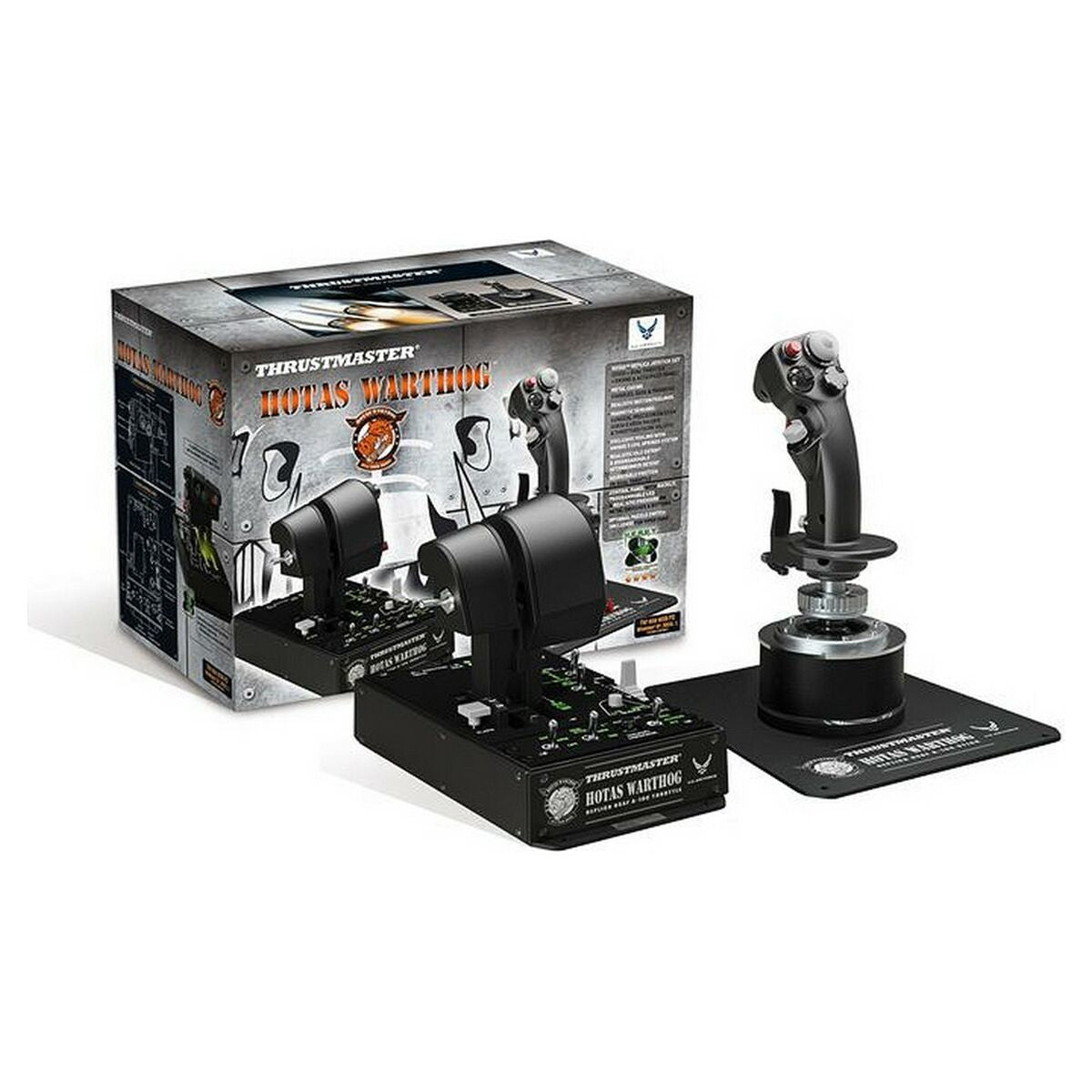 THRUSTMASTER HOTAS WARTHOG PC Joystick+panneau de contr le+double Manette des ga