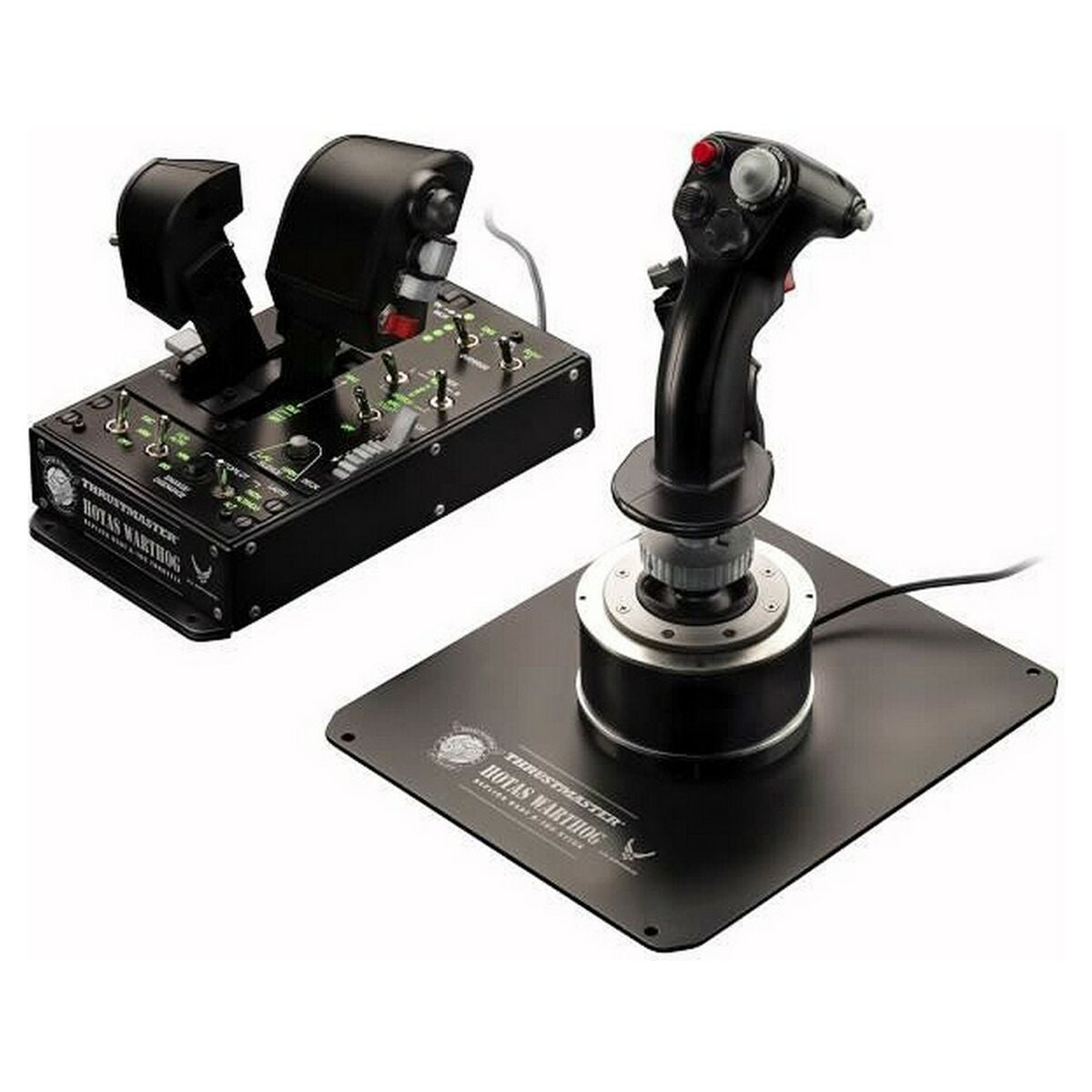 THRUSTMASTER HOTAS WARTHOG PC Joystick+panneau de contr le+double Manette des ga