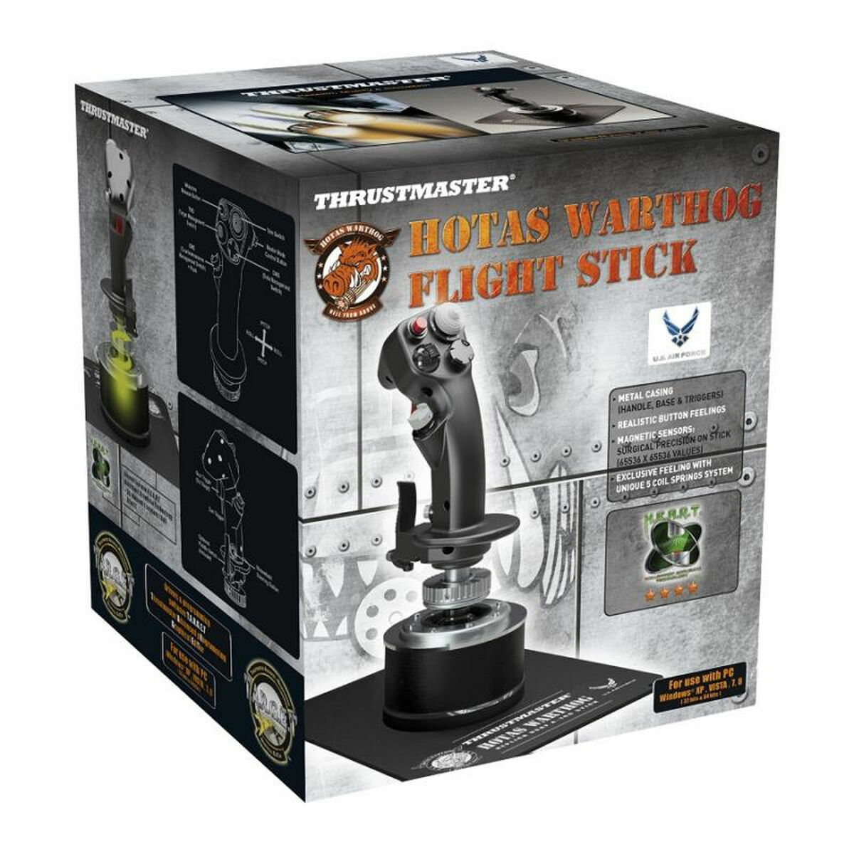 THRUSTMASTER HOTAS WARTHOG FLIGHT Joystick PC Replique avion A-10C manche détach