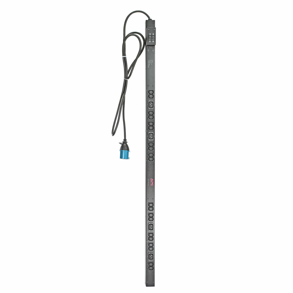 APC Basic Rack PDU Zero U Rack AC 230V input IEC 60309 output connectors 24 power IEC 60320 C13 IEC 60320 C19 0U 3.1m cord BK