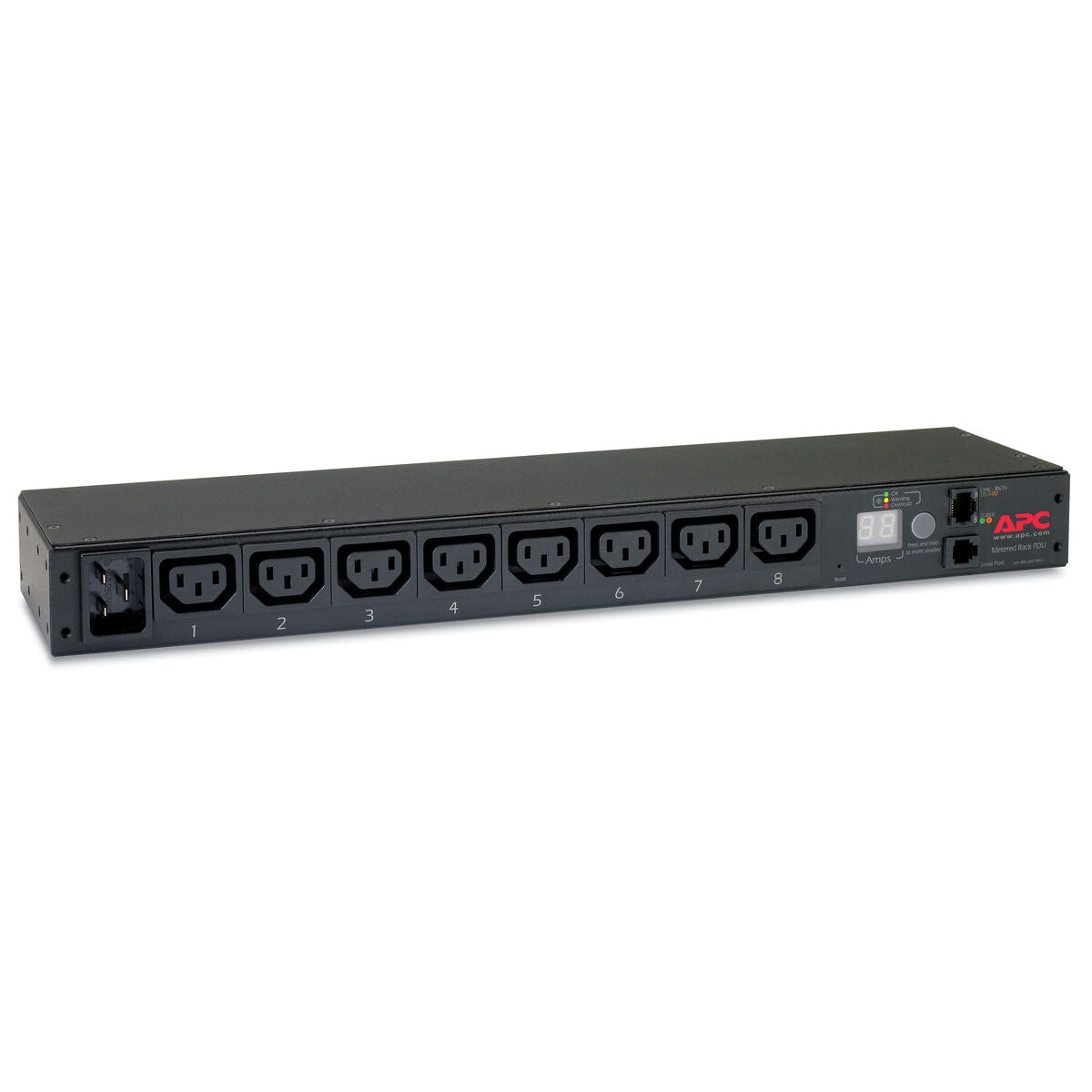 APC Metered Rack PDU AP7821B Rack AC 100-240V Ethernet 10/100 input IEC 60320 C20 oc 8 power IEC 60320 C13 1U 2.4m cord