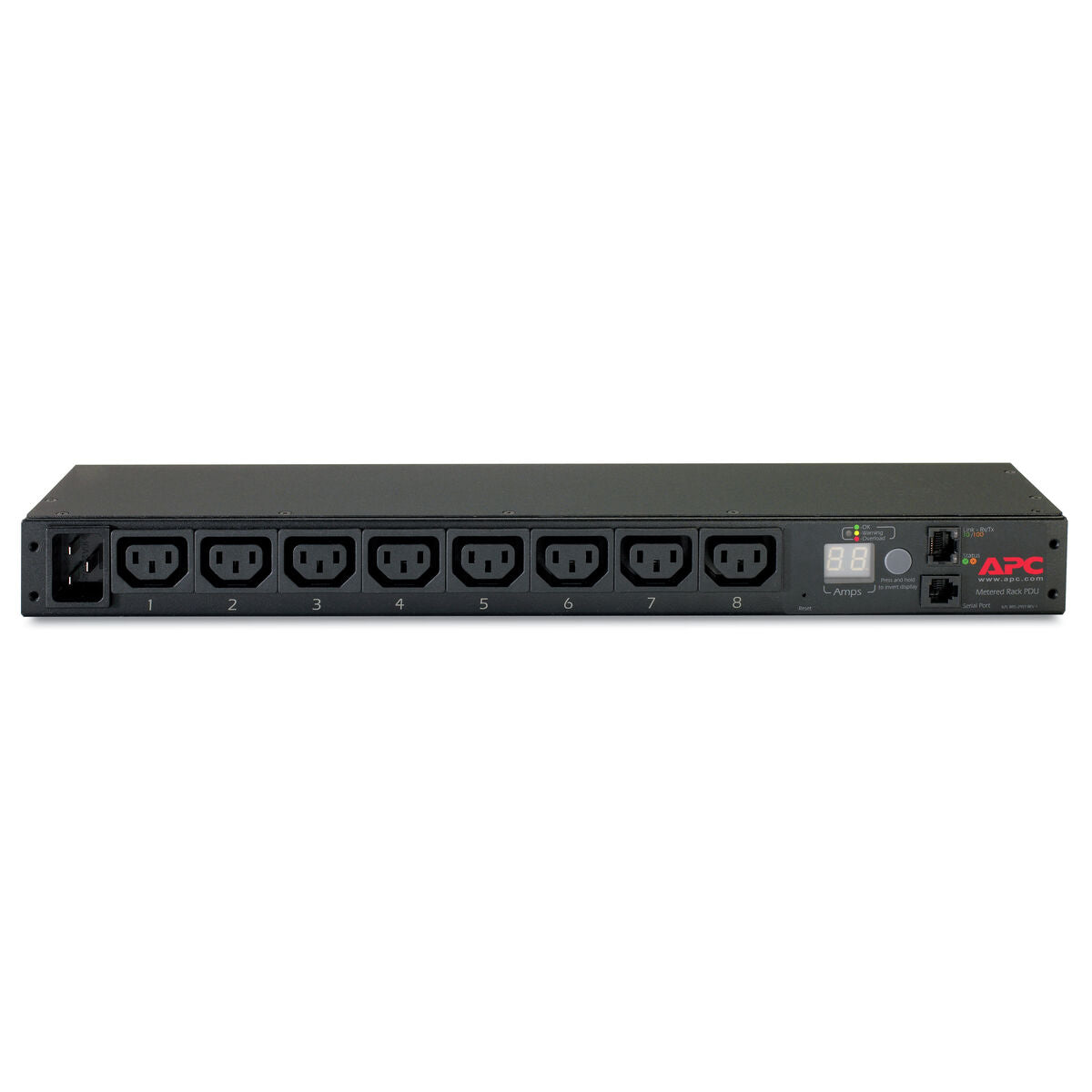 APC Metered Rack PDU AP7821B Rack AC 100-240V Ethernet 10/100 input IEC 60320 C20 oc 8 power IEC 60320 C13 1U 2.4m cord