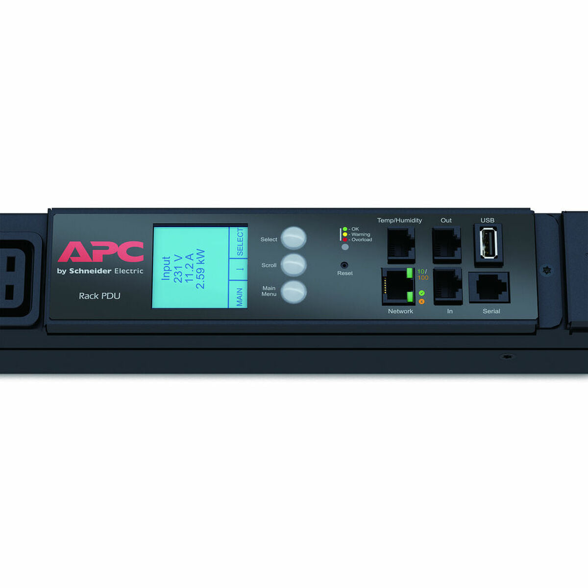 APC Metered Rack PDU Rack AC 400V 3-phase Ethernet RS-232 USB input IEC 60309 32A output connectors 42 0U Black