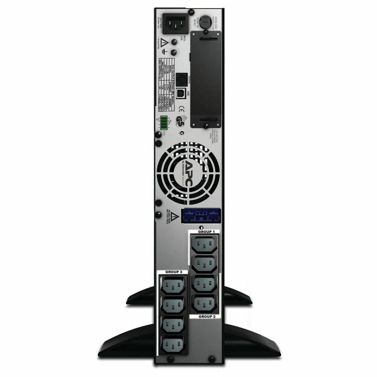 APC Smart-UPS X 1500 Rack/Tower LCD UPS rack-mountable AC 230V 1200Watt 1500VA RS-232 USB output connectors 8 2U Black