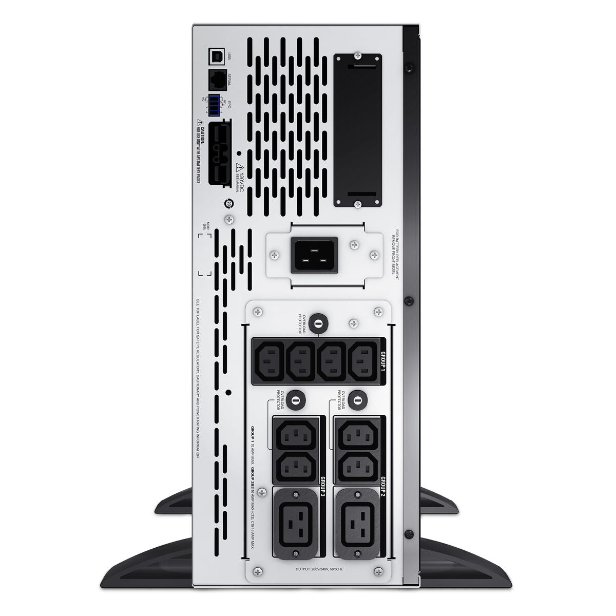 APC Smart-UPS X 2200 Rack/Tower LCD UPS Rack AC 230V 1980Watt 2200VA RS-232 USB output connectors 12 4U Black