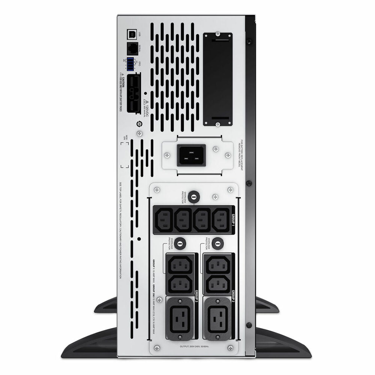 APC Smart-UPS X 3000 Rack/Tower LCD UPS Rack AC 208/230V 2700Watt 3000VA 1-phase RS-232 USB output connectors 12 4U Black