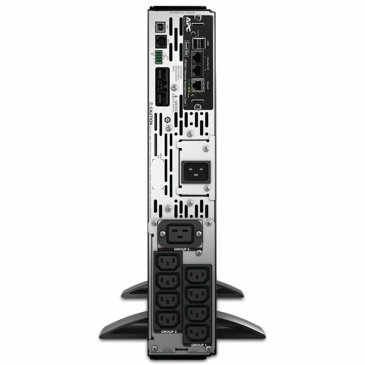 APC Smart-UPS X 3000 Rack/Tower LCD UPS AC 208/230V 2.7 kW 3000VA 1-phase Ethernet 10/100 RS-232 output connectors 11 2U Black
