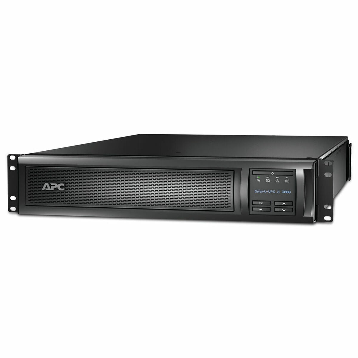 APC Smart-UPS X 3000 Rack/Tower LCD UPS AC 208/230V 2.7 kW 3000VA 1-phase Ethernet 10/100 RS-232 output connectors 11 2U Black
