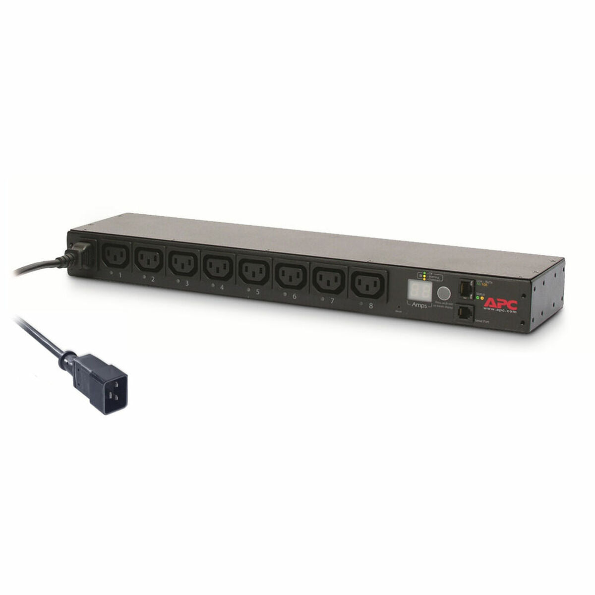 APC Switched Rack PDU Rack AC 208-230V Ethernet RS-232 input IEC 60320 C20 oc 8 power IEC 60320 C13 1U 2.49m cord