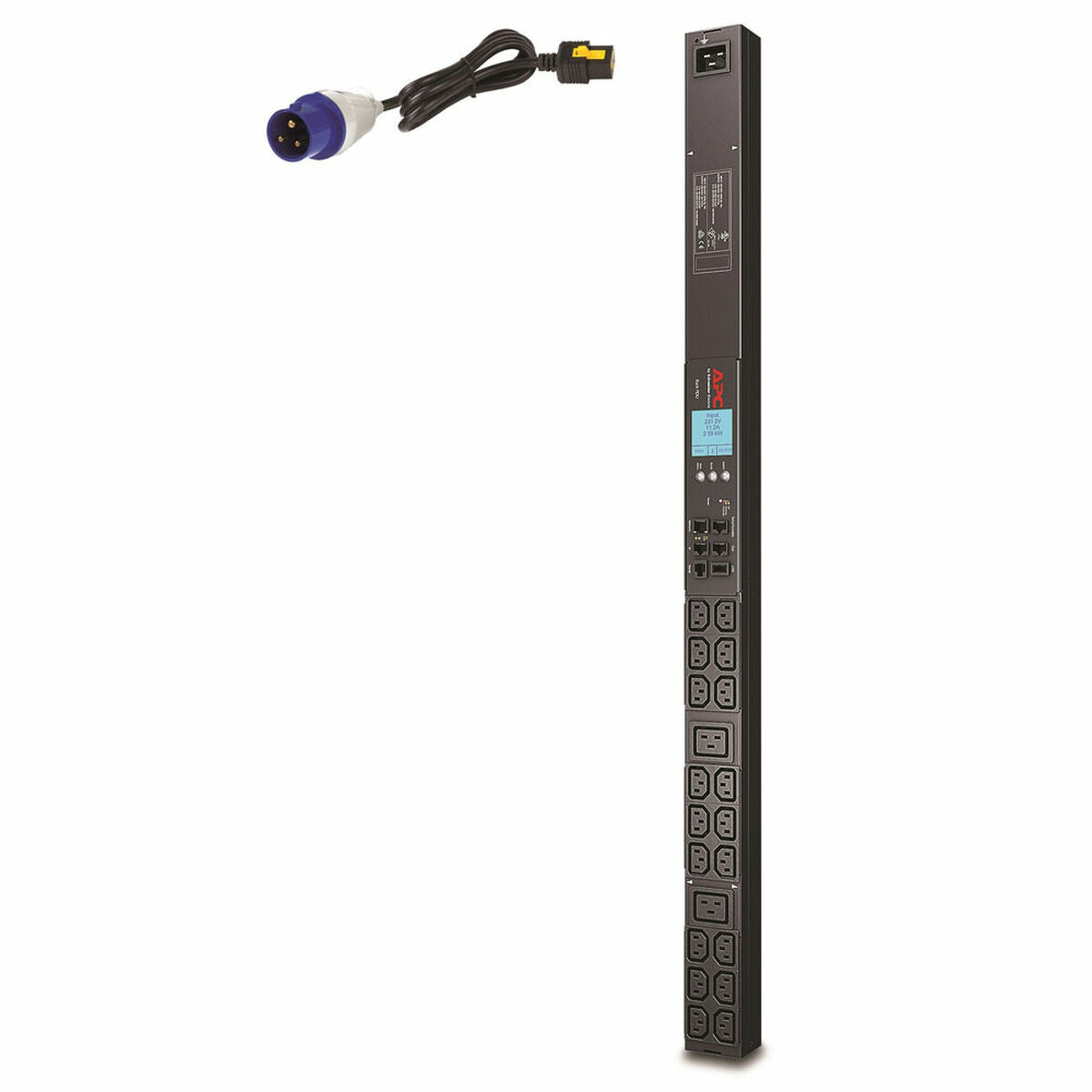 APC Rack PDU 2G Metered ZeroU 16A 230V (18) C13 et(2) C19 - IEC309 Cord