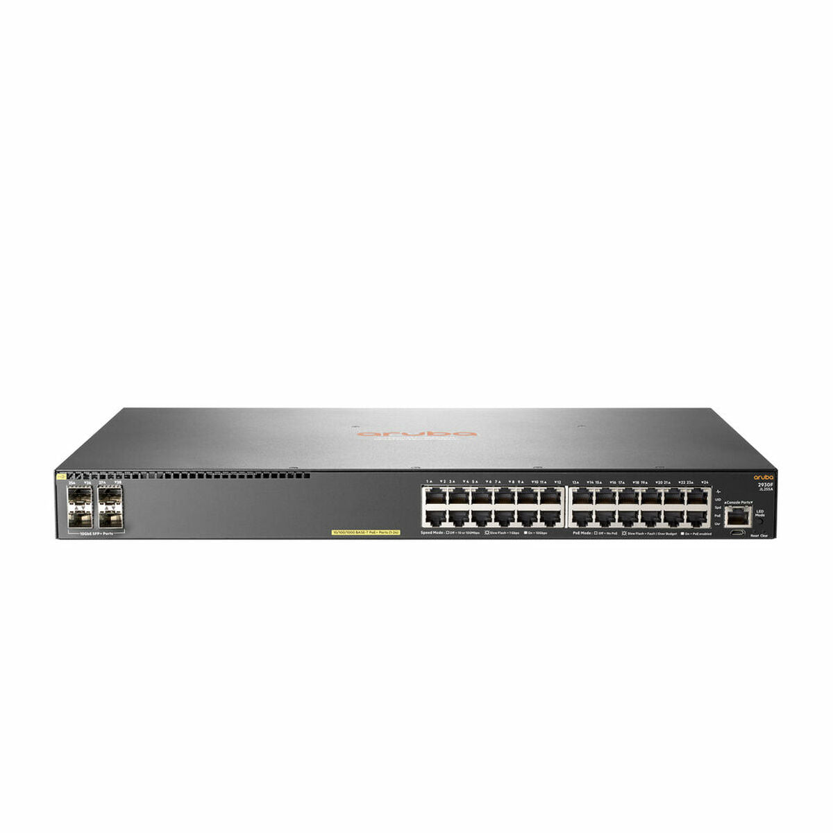 HPE Aruba 2930F 24G PoE+ 4SFP+ Switch Europe English