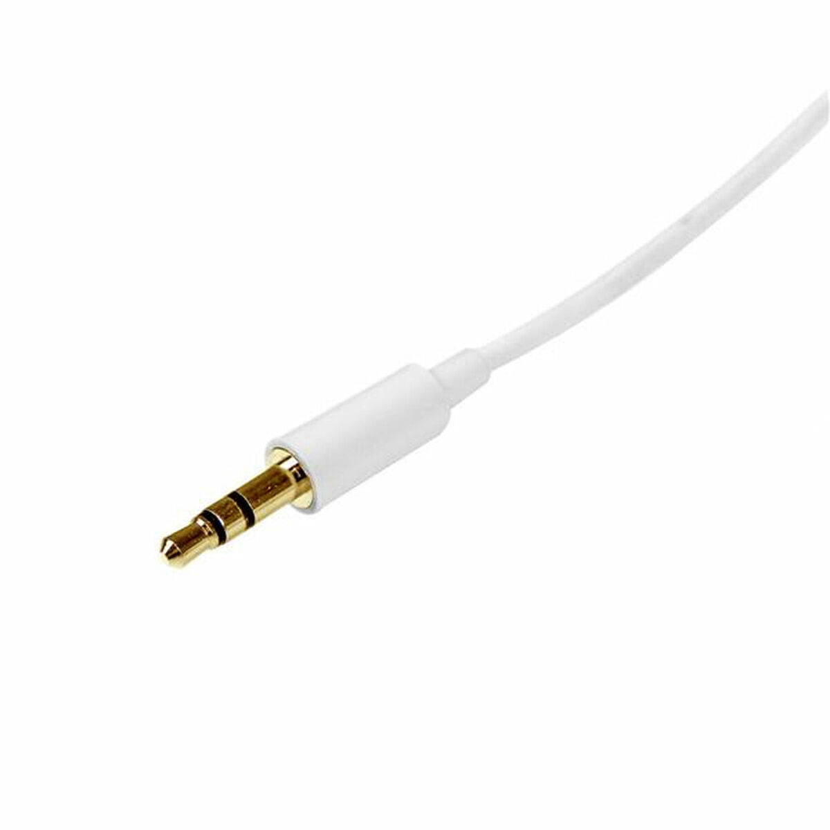 2m White Slim 3.5mm Stereo Audio Cable