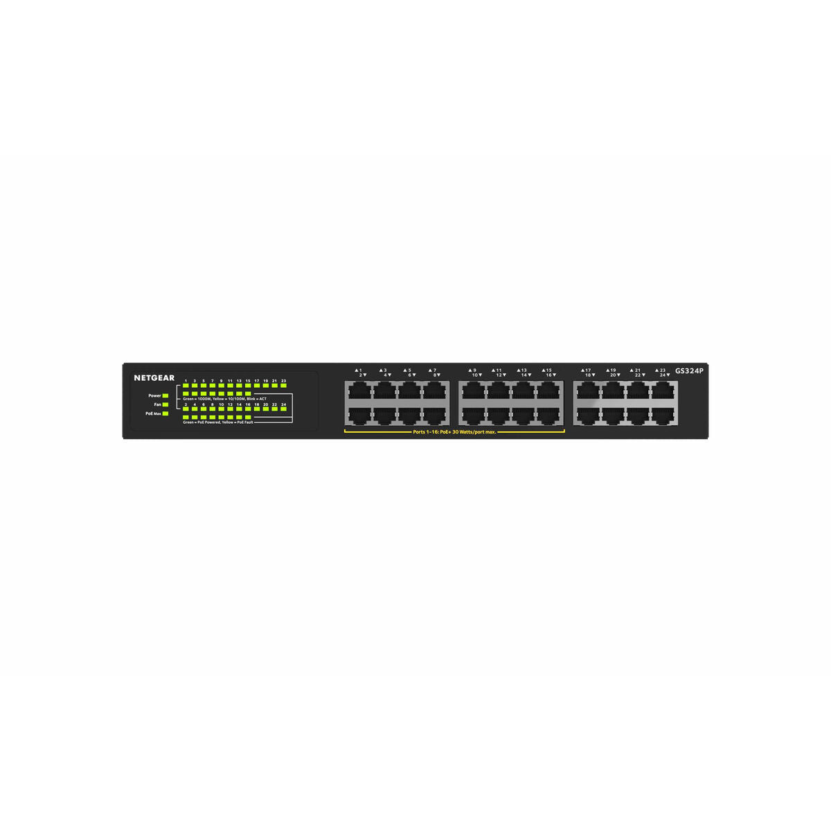 24-Port Gigabit Ethern Unmngd PoE+Swtch