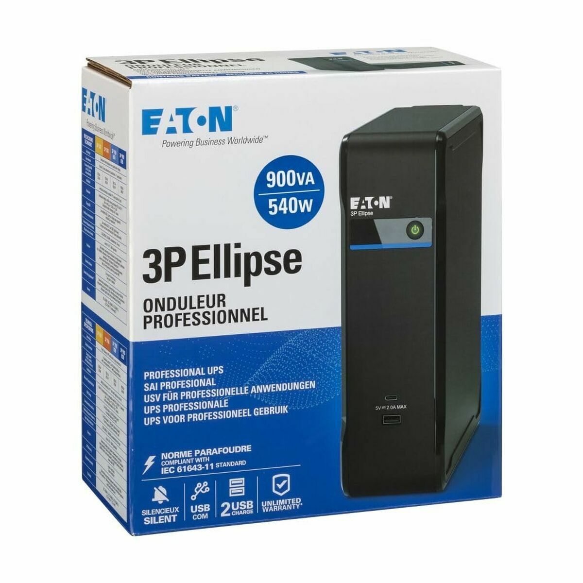 Eaton 3P Ellipse 900 USB IEC